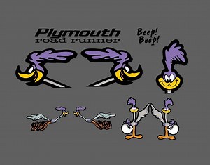 Plymouth Roadrunner Kit Hot Rod Digital Download Set Vector Editable Art - Png, Pdf, AI, Eps, Svg, Jpg - Etsy