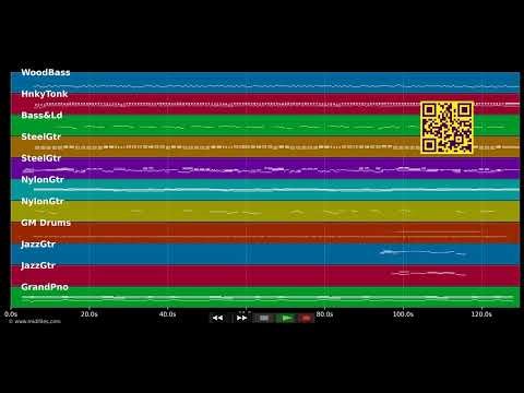 🎵 I Wonder Where I'll Find You At Tonight - Merle Haggard (MIDI individual tracks) 🎹
