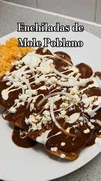 Super Easy Mole Poblano Enchiladas, thanks to my MIL for the Mole😋#cooking #poblano #mole #enchilada