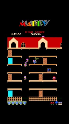 Mappy 17 – Classic Arcade Game play#shorts