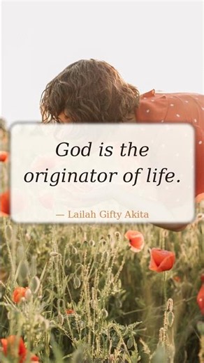 "God is the originator of life." — Lailah Gifty Akita #Shorts