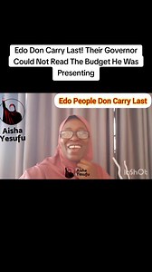 Edo Don Carry Last! Their Governor Could Not Read The Budget He Was Presenting