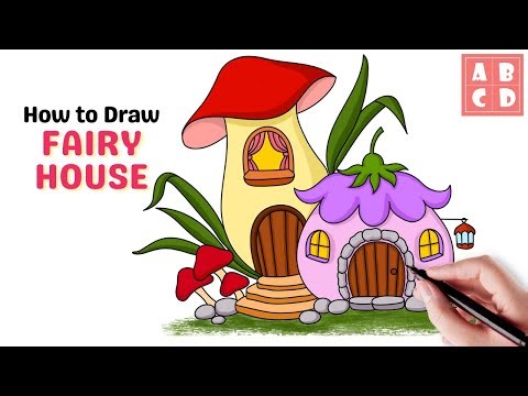 How to Draw Fairy House/Fairy land 🧚🏻‍♀️| AnyBodyCanDraw with Sata