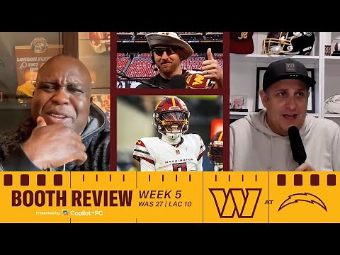 NFL Week 5 Recap: Commanders Defeat Chargers 27-10 | Booth Review | Washington Commanders | NFL