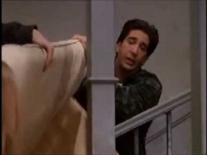 Friends funny scene. Ross yelling pivot