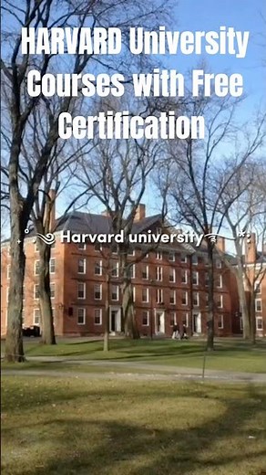Harvard Free courses with certificates