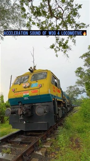 Acceleration Sound Of Wdg 4 EMD Locomotive 🔥 #railway #wdg4 #shorts #viral #trending #video #train