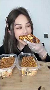 Asmr🍰Eating Tiger skin cake roll🍰 (Soft And Waxy Sound) 크림丨먹방丨Mukbang丨Satisfying丨Eatings