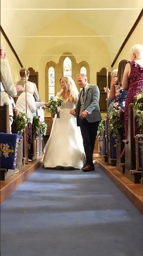 Bride & Groom Walk Up The Aisle