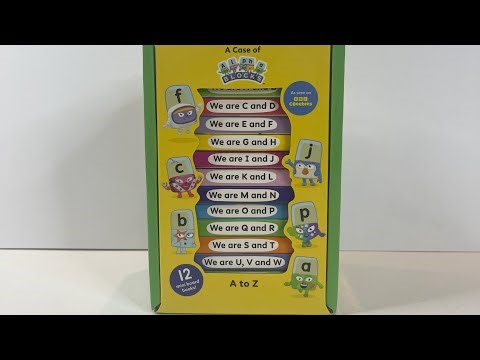 A case of Alphablocks A to Z, 12 mini board books
