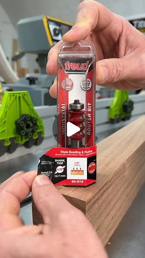 Dustin Mitchell on Instagram: "Using the @freudtools triple beading and fluting bit to cut profiles in some accent pieces #freudtoolsambassador #woodworking #maker"