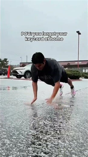 Forgot your key card That’s a burpee offense 📍