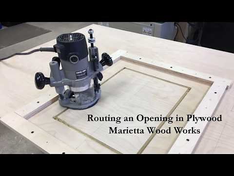 Routing an Opening in Plywood