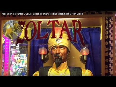 Your Wish is Granted ZOLTAR Speaks Fortune Telling Machine BIG Film Video