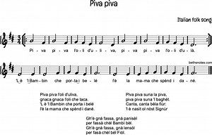 Piva piva Beth's Notes Songs   Resources