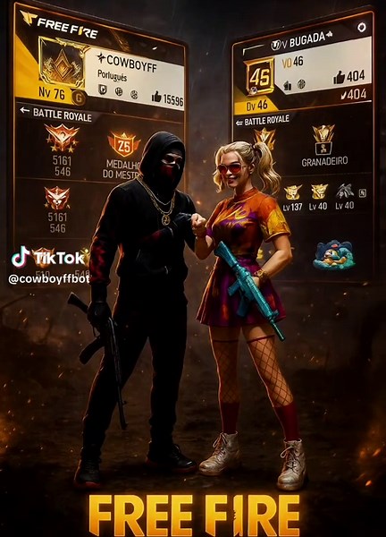 Conta atual e secundária!!! #cowboyffbot #fyyyyyyyyy #viral_video #fytシ #garenafreefire