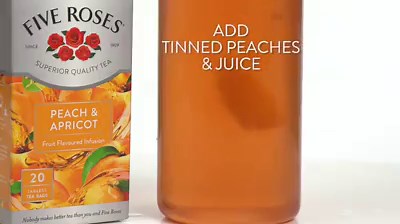 21K views · 78 reactions | Follow these easy steps to make a Five Roses Peach & Apricot iced tea. Made using our Fruit Infusions tea, it's refreshingly fruity and caffeine free, so the whole family can enjoy it :) | Five Roses Tea | Facebook