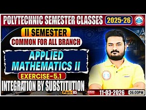 UP Polytechnic Applied Mathematics | Integration | Polytechnic 2nd Sem Engineering Class By Alok Sir