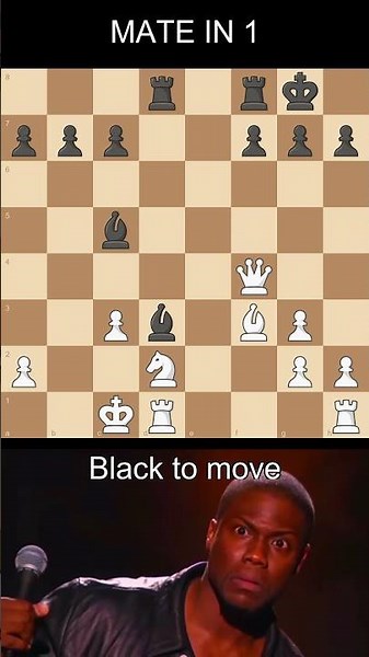 ''🤔♟ Checkmate in 1 Move! 👀⏰'' #chess #easypuzzle #tricky #shorts