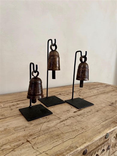 Bell Stands Vintage Iron Bells | Christmas Bells Stand - Etsy
