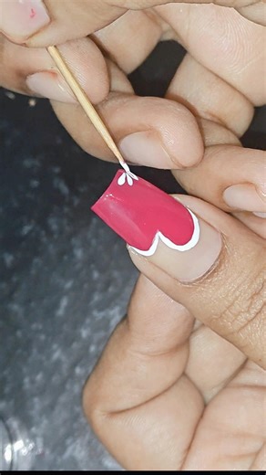 Easy nail art #no tool #youtubeshorts #nailart #simplenails