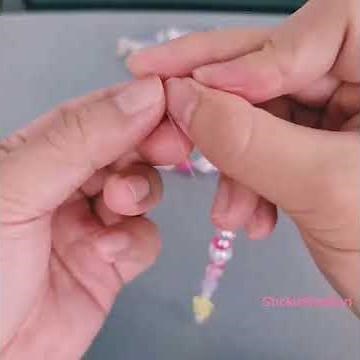 Making of Keychain Charm - using nylon strings and beads
