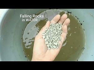 ASMR- Small Rocks/Pebbles Falling in Water. (Water sound)