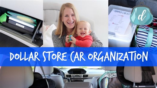 Simple car organization (dollar store!) 🚗