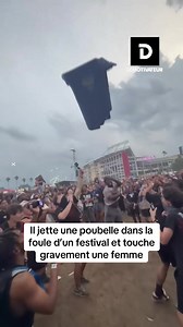 Homme jette une poubelle dans la foule à Rolling Loud — femme gravement touchée
