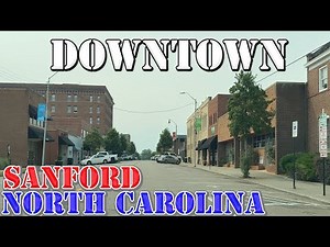 Sanford - North Carolina - 4K Downtown Drive