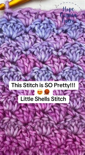 Learn the Easy Little Shells Crochet Stitch Tutorial