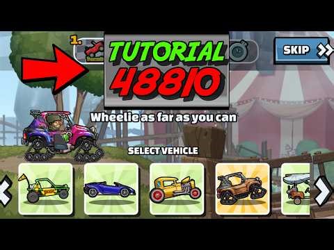 🎮 48810 TUTORIAL 🎮 (Wheelie Wonderland) - Hill Climb Racing 2