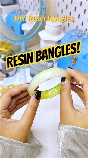 Epoxy Resin Bangles Tutorial 💥‼️#diy #resin #resinart #bangles #tutorial #handmade