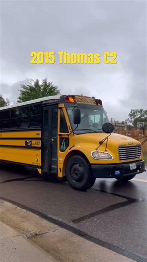Bus 642, a 2015 Thomas C2 Dropping off #schoolbus #thomasbuiltbuses