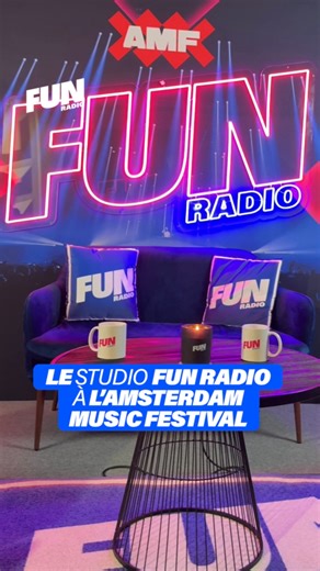 7.5K views · 60 reactions | On vous présente notre studio en direct de l’AMF  C’est ici que les DJ vont venir nous rendre visite juste avant de monter sur scène 殺 Qui aimerait venir sur notre canapé ?  | Fun Radio | Facebook