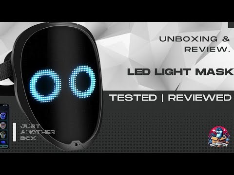 FlareMore LED Light Mask with Gesture Control, Rechargeable LED Mask for Cosplay, Halloween