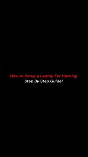 Step by Step Set-up Laptop For Hacking #hackprotech #tech #education #techhacks #technologyhacks