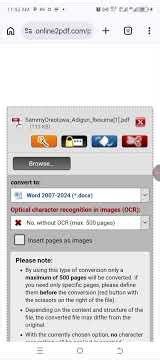 Step by Step in converting PDF to Word Document