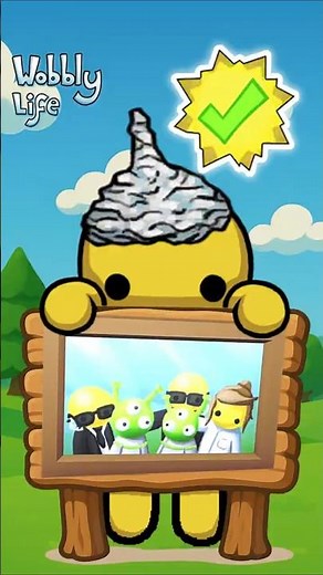 WOBBLY FÜR ANFÄNGER PART 17 | Beweise ALIENS & bekomme den Alufolienhut 👽🛸 | Wobbly Life Short