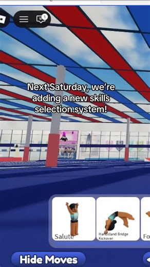 Roblox Gymnastics | I’m so excited to release this next Saturday! This new (optional) skills selection system has photos of the skill as well as (optional)... | Instagram