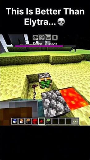 This Is Better Than Elytra in Minecraft 💀😂 | #minecraft #shorts