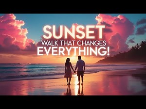 “Unforgettable Sunset Beach Walk 🌅 Romantic Couple Moments & Ocean Vibes”