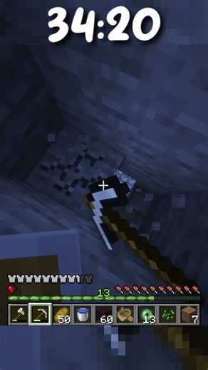 MINECRAFT WITH HALF HEART (One Minute Minecraft) EPISODE 103 #minecraftshorts #oneminuteminecraft