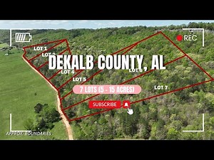 7 Lots Subdivision – Surveyed & Soil Test Passed – Unrestricted – DeKalb County, AL- Overview
