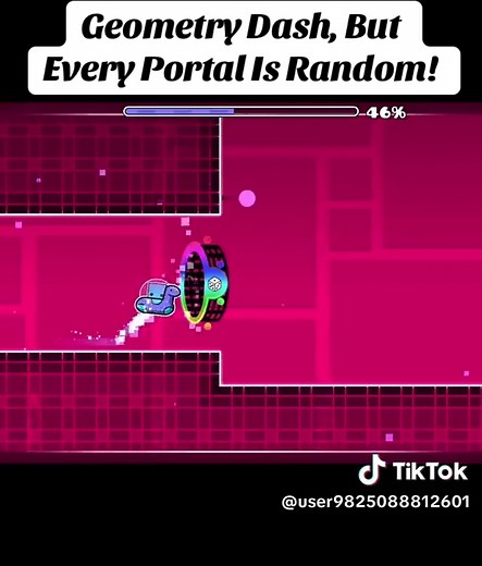 Geometry Dash Challenge: Every Portal Is Random!