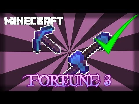 MINECRAFT | How to Get Fortune 3 Enchantment! 1.14.4