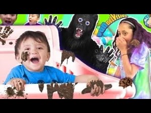 EWW, HE ATE IT!! 💩 Diapers & Flooded Ball Pit Balls Part 2 (FUNnel Vision Re-Upload Vlog)[REUPLOAD]