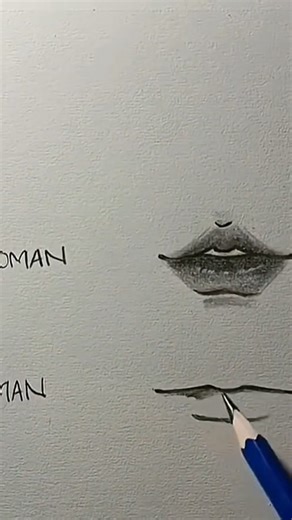 How to Draw Lips 👄 | Easy Realistic Lip Drawing #shorts