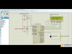 Schéma de Contrôle de Température avec PIC16F877A et Affichage sur LCD