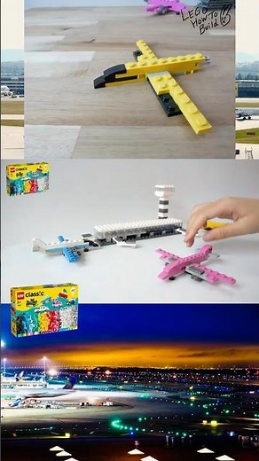 how to build an Airport and 3 Airplanes using Lego classic 11036 #lego #レゴ #legomoc